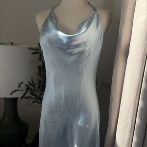 Altar'd State Light Blue Satin Chemise